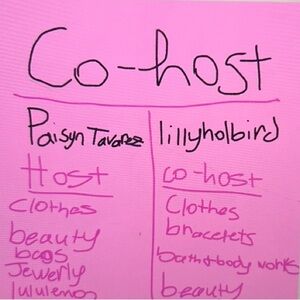 Co host with lillyholbird